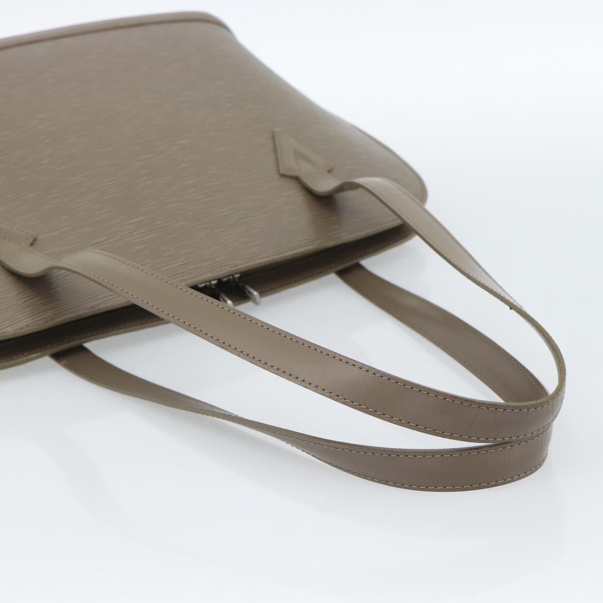 LOUIS VUITTON Epi Lussac Shoulder Bag Gray pepper M5228C LV Auth BA13297