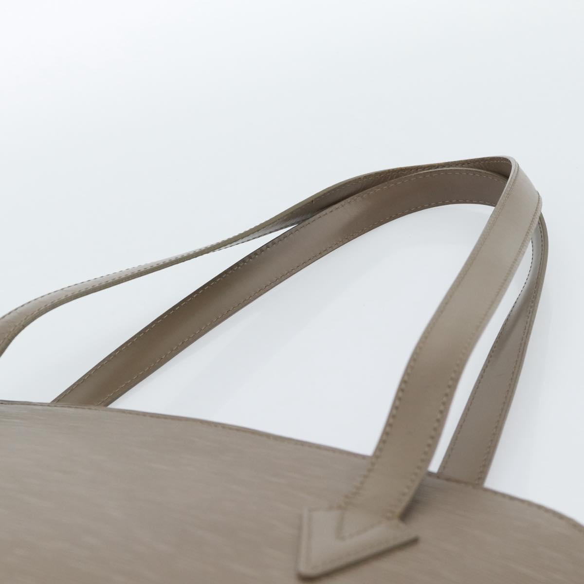 LOUIS VUITTON Epi Lussac Shoulder Bag Gray pepper M5228C LV Auth BA13297