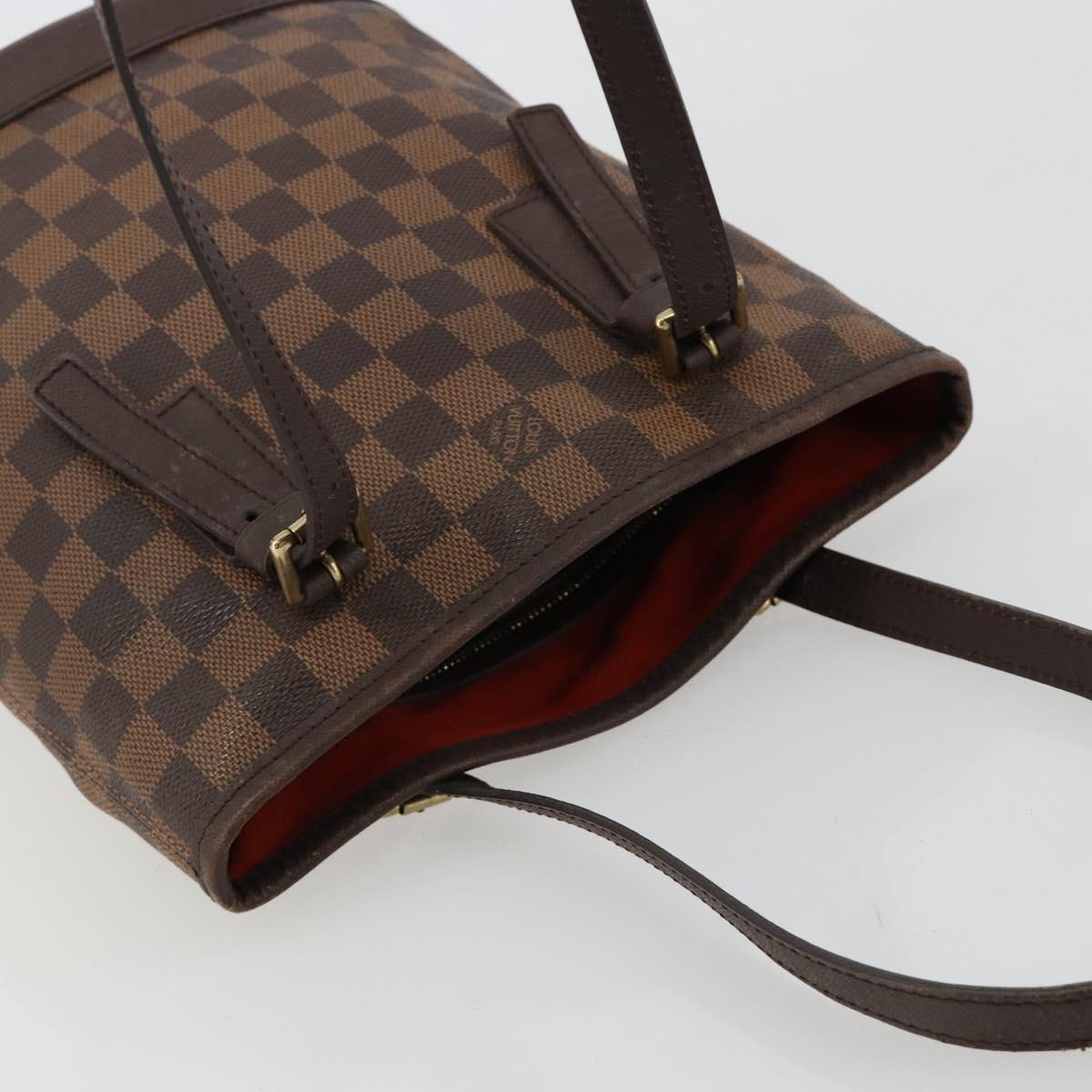LOUIS VUITTON Damier Ebene Marais Shoulder Bag N42240 LV Auth BA13312