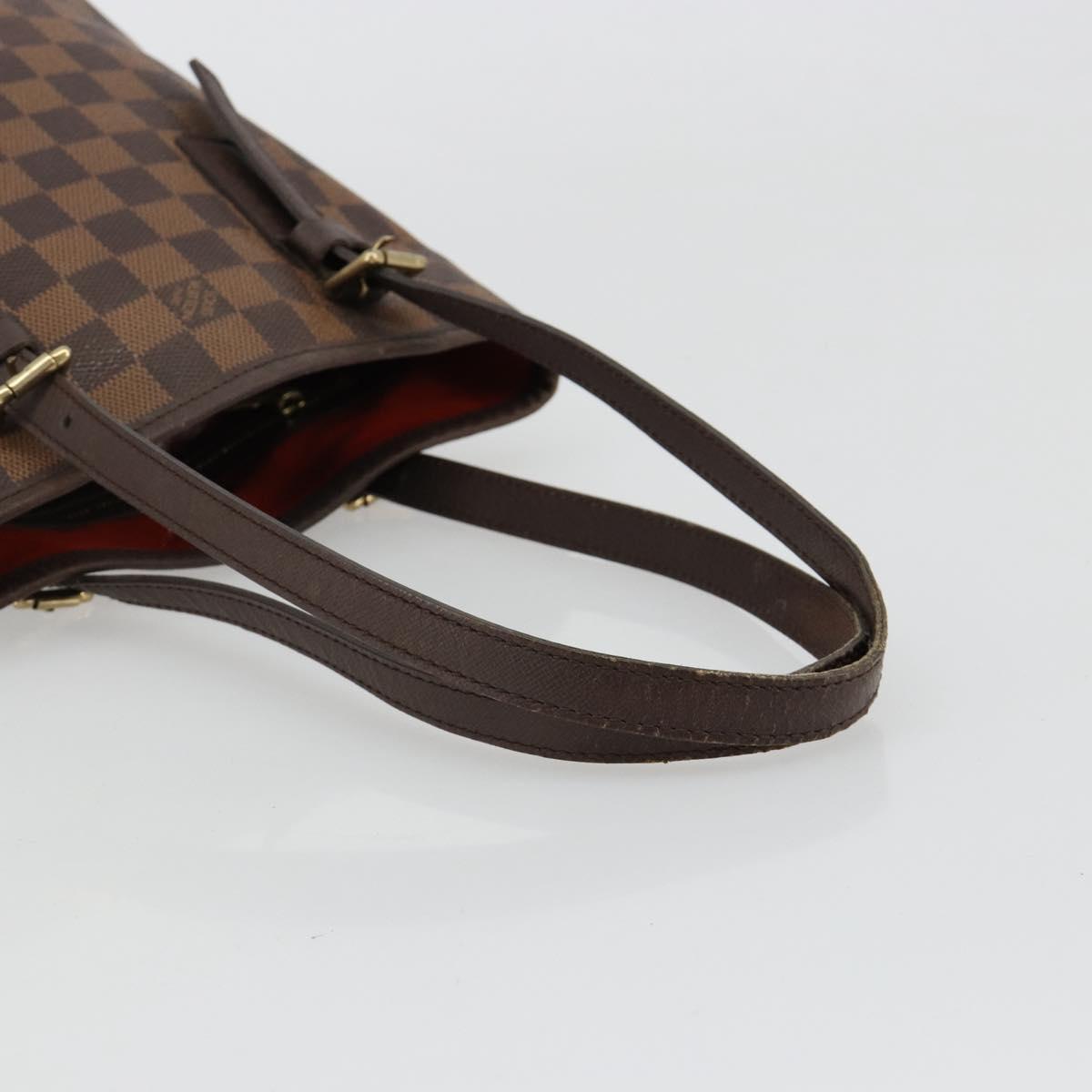LOUIS VUITTON Damier Ebene Marais Shoulder Bag N42240 LV Auth BA13312