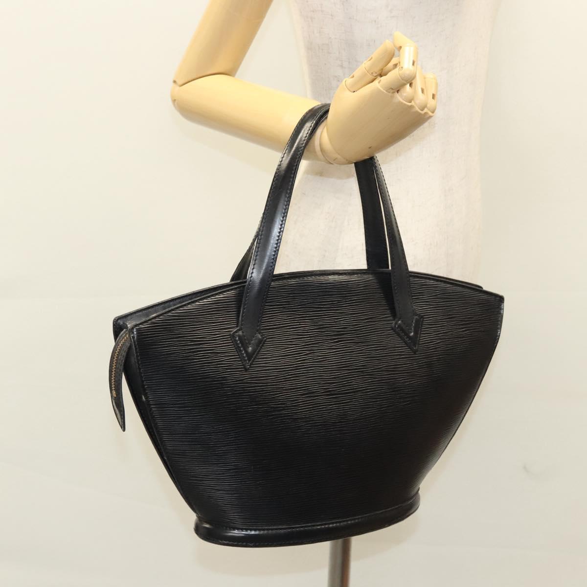 LOUIS VUITTON Epi Saint Jacques Shoulder Bag Black M50042 LV Auth BA1332