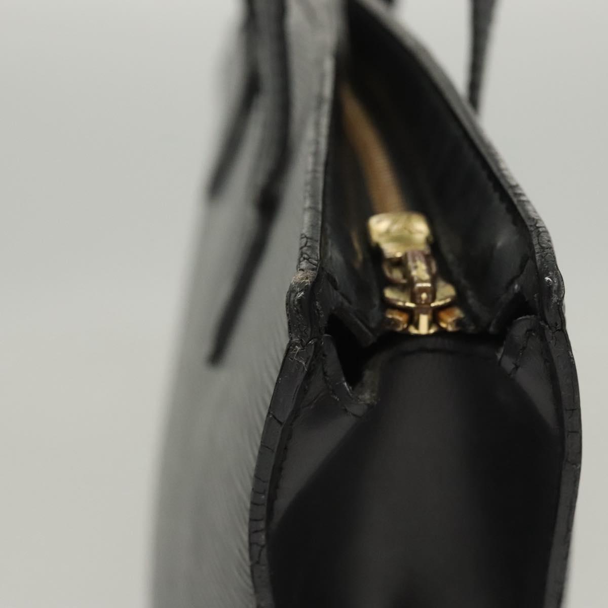 LOUIS VUITTON Epi Saint Jacques Shoulder Bag Black M50042 LV Auth BA1332