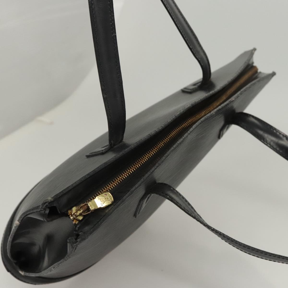 LOUIS VUITTON Epi Saint Jacques Shoulder Bag Black M50042 LV Auth BA1332