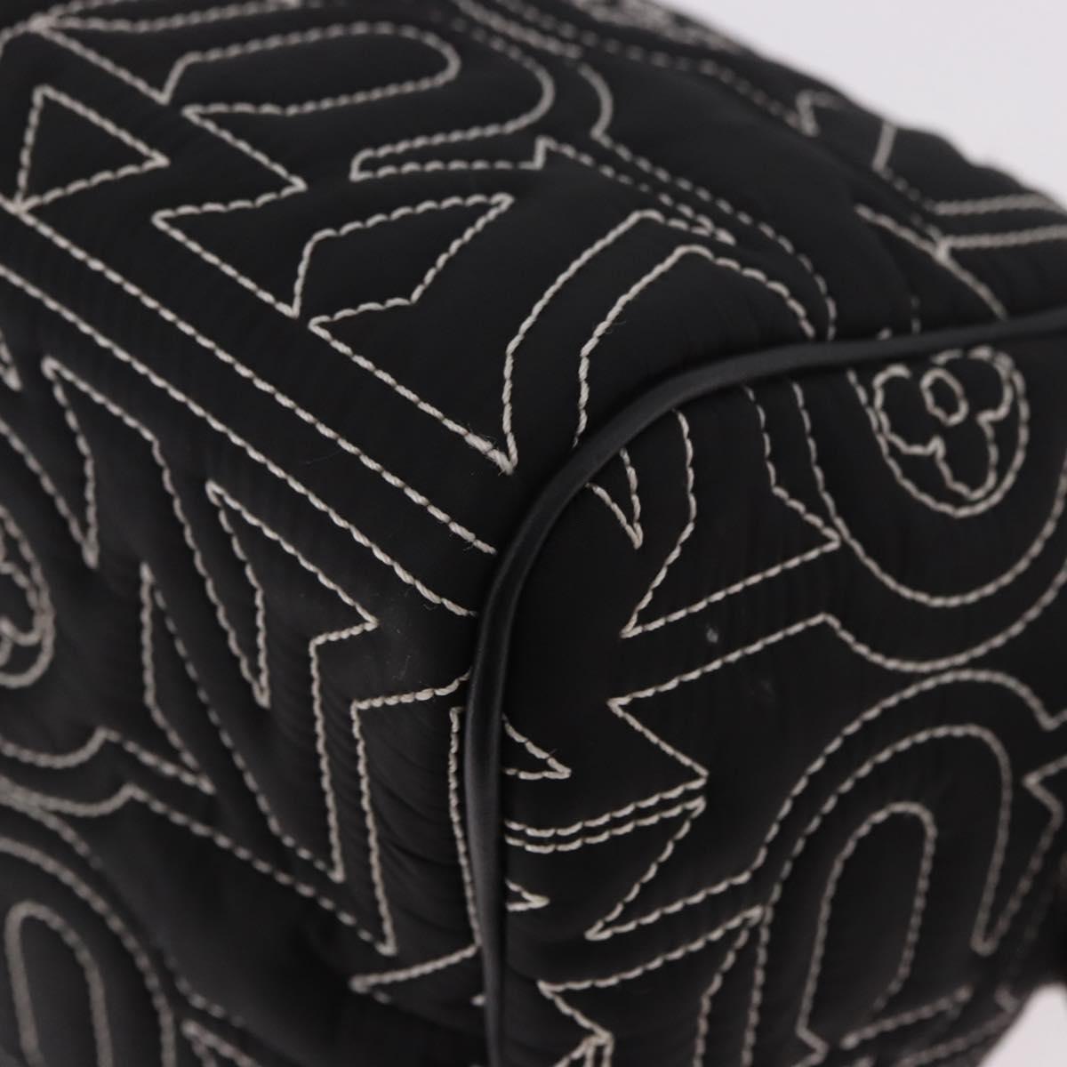 LOUIS VUITTON LV Snow Dopp Kit Clutch Bag Nylon Black M21435 LV Auth BA13321SM