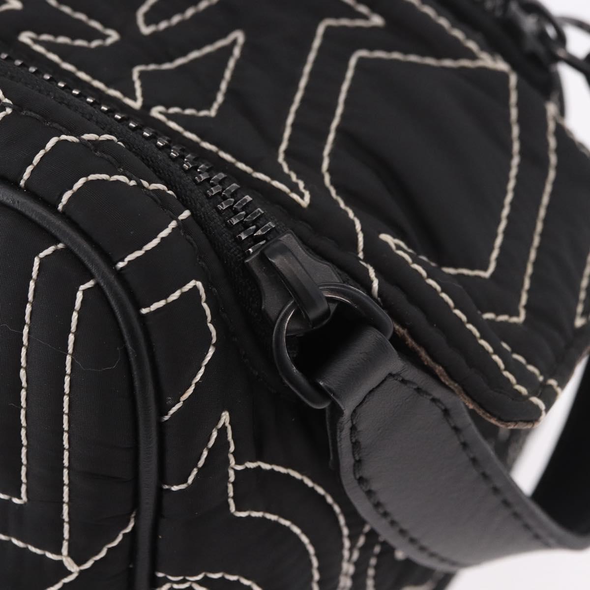 LOUIS VUITTON LV Snow Dopp Kit Clutch Bag Nylon Black M21435 LV Auth BA13321SM