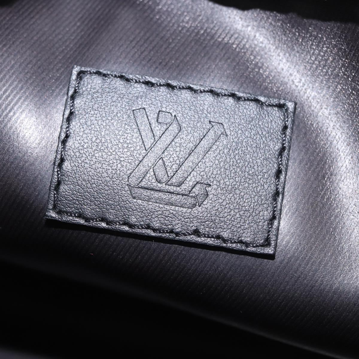 LOUIS VUITTON LV Snow Dopp Kit Clutch Bag Nylon Black M21435 LV Auth BA13321SM