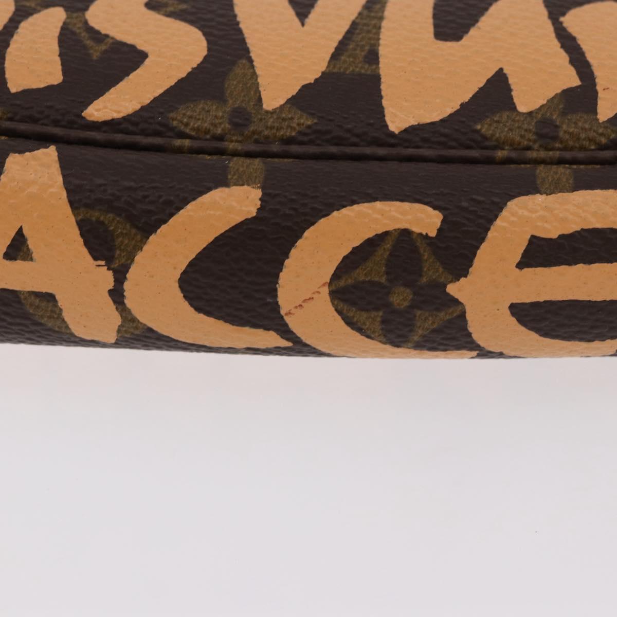 LOUIS VUITTON Graffiti Pochette Accessoires Orange M92193 LV Auth BA13322SAV