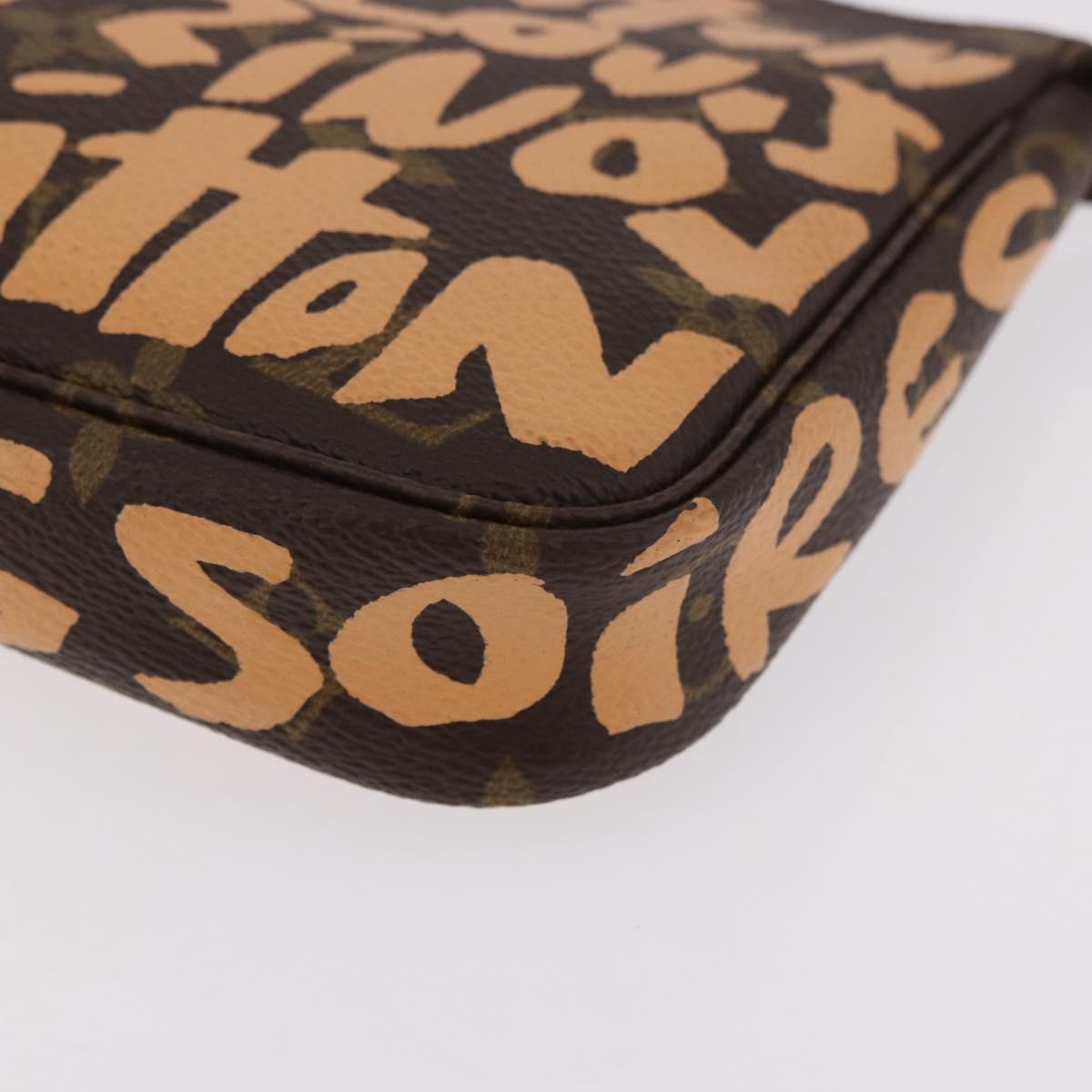 LOUIS VUITTON Graffiti Pochette Accessoires Orange M92193 LV Auth BA13322SAV