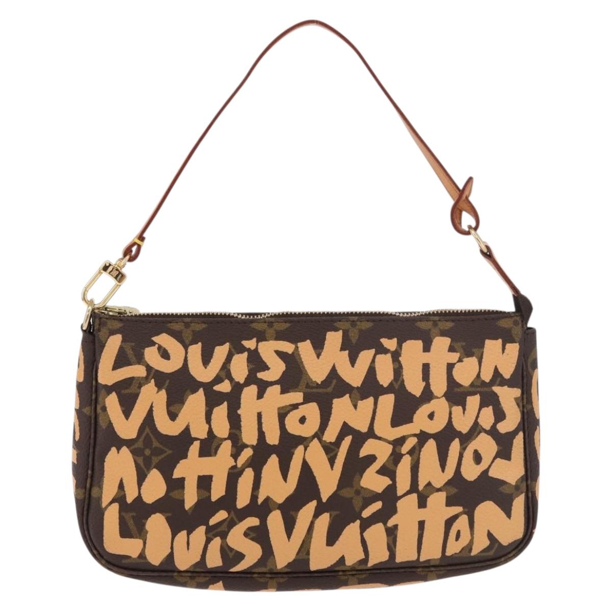 LOUIS VUITTON Graffiti Pochette Accessoires Orange M92193 LV Auth BA13322SAV