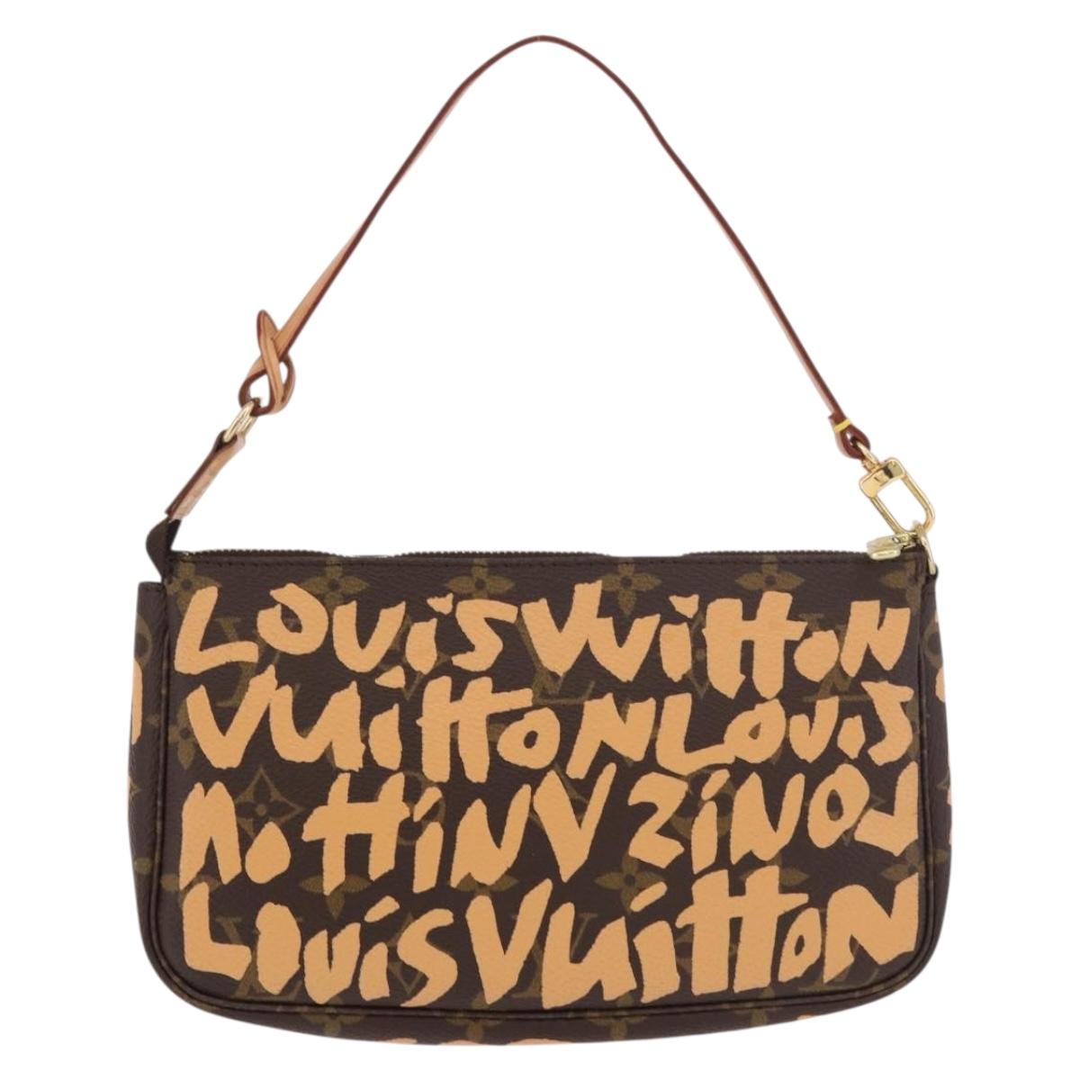 LOUIS VUITTON Graffiti Pochette Accessoires Orange M92193 LV Auth BA13322SAV
