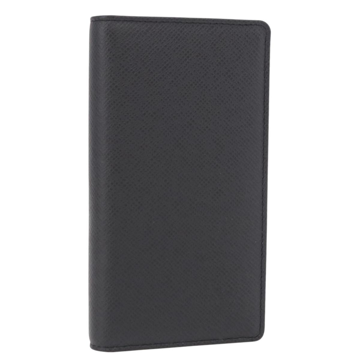LOUIS VUITTON Taiga Agenda Poche Note Cover Ardoise R20425 LV Auth BA13323V