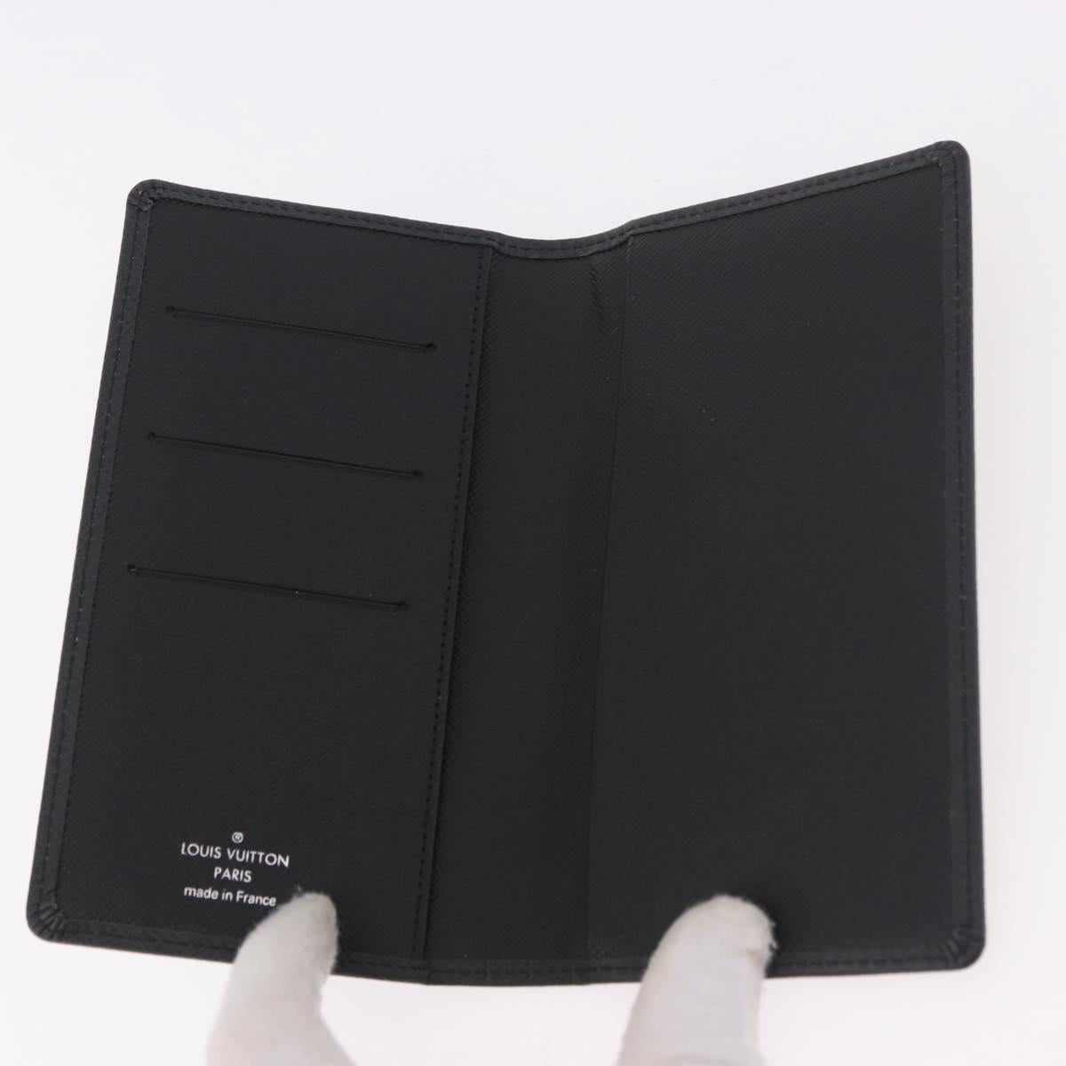 LOUIS VUITTON Taiga Agenda Poche Note Cover Ardoise R20425 LV Auth BA13323V
