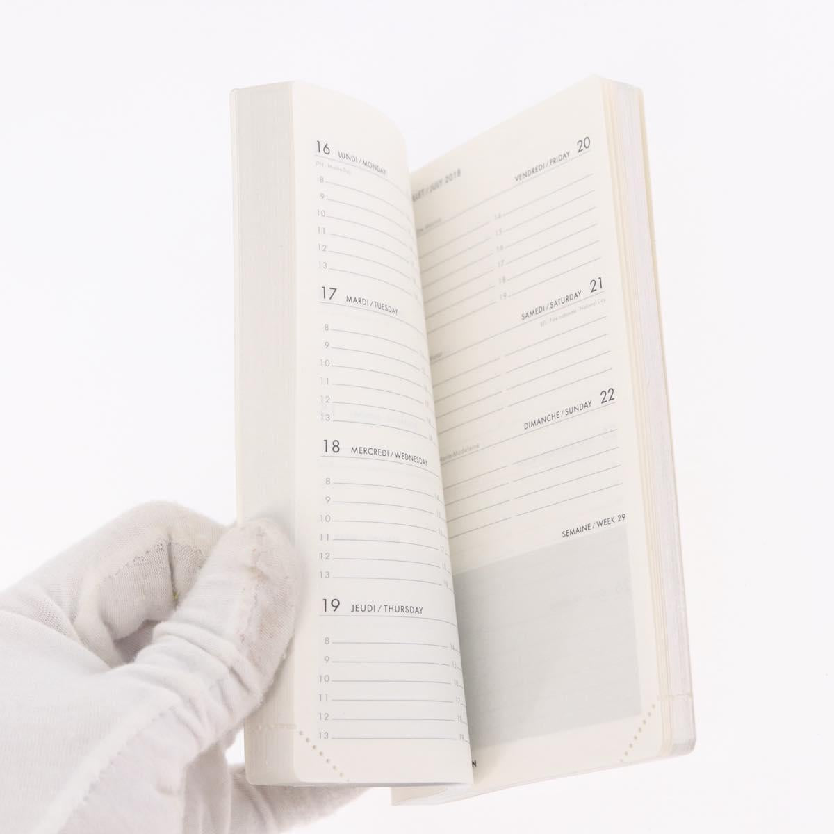 LOUIS VUITTON Taiga Agenda Poche Note Cover Ardoise R20425 LV Auth BA13323V