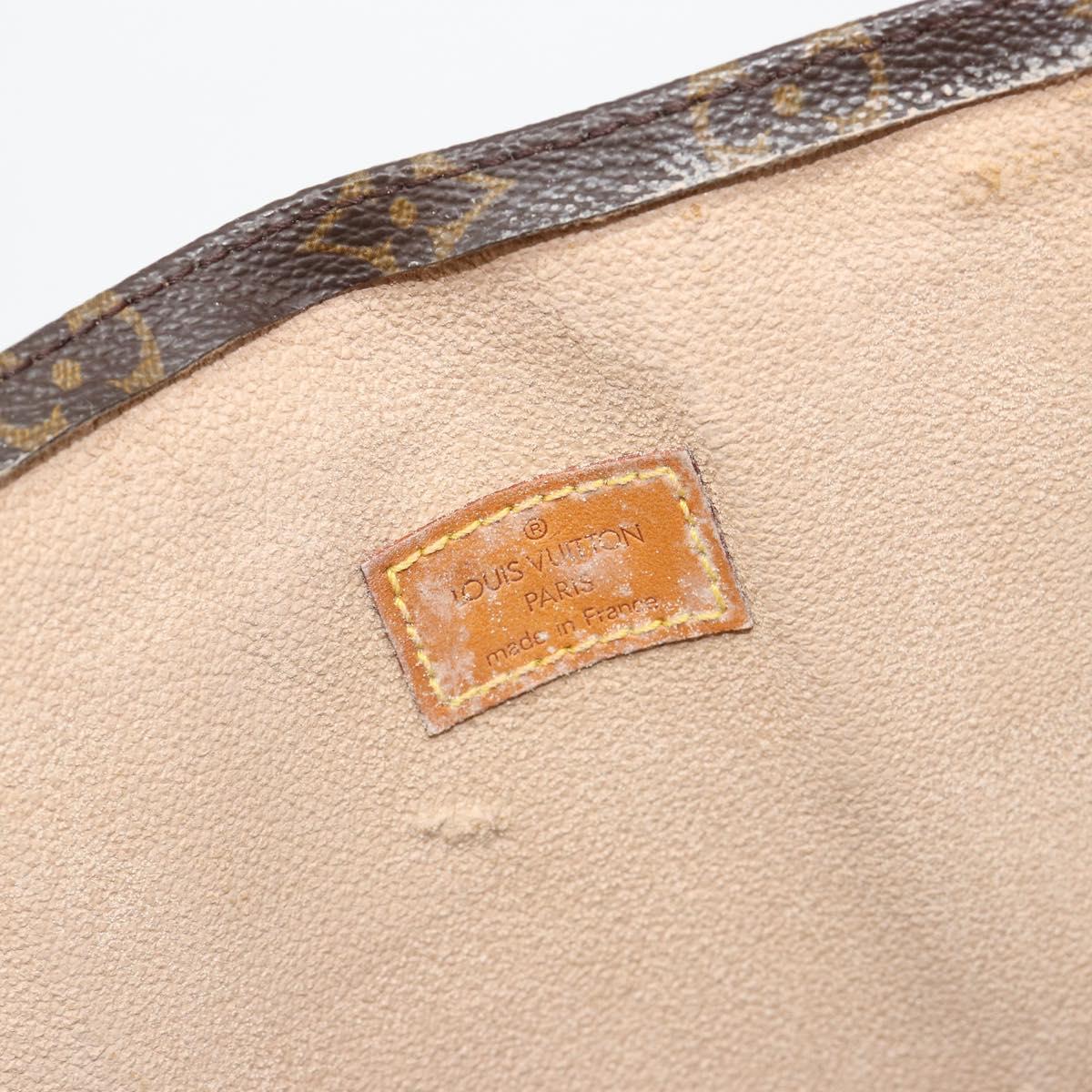 LOUIS VUITTON Monogram Sac Plat Hand Bag M51140 LV Auth BA13327