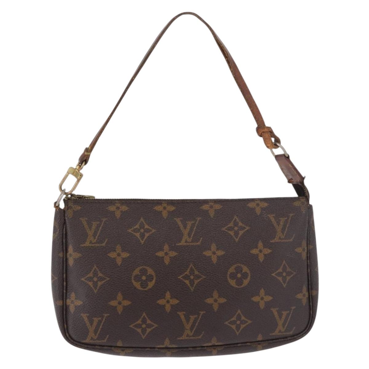 LOUIS VUITTON Monogram Pochette Accessoires Pouch M51980 LV Auth BA13329