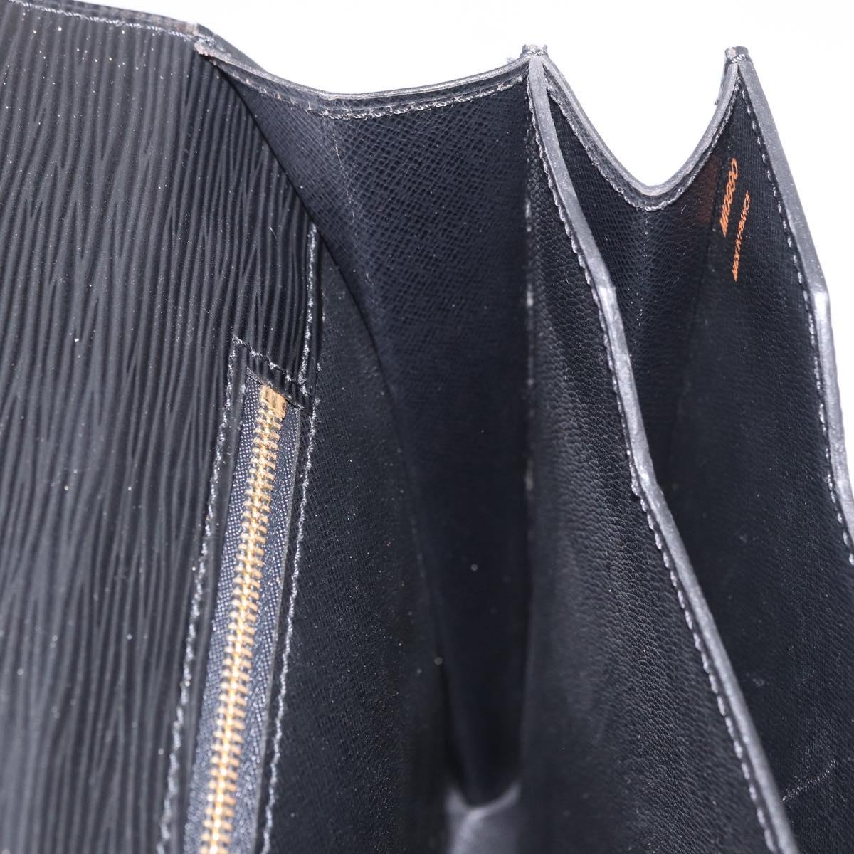 LOUIS VUITTON Epi ServietteConseiller Business Bag Black M54422 LV Auth BA13334