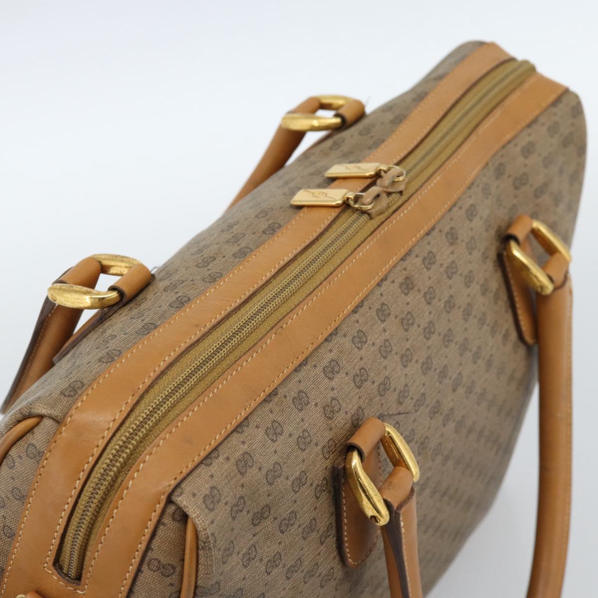 GUCCI Micro GG Supreme Hand Bag PVC 2way Beige Gold 002 104 0033 Auth BA13341