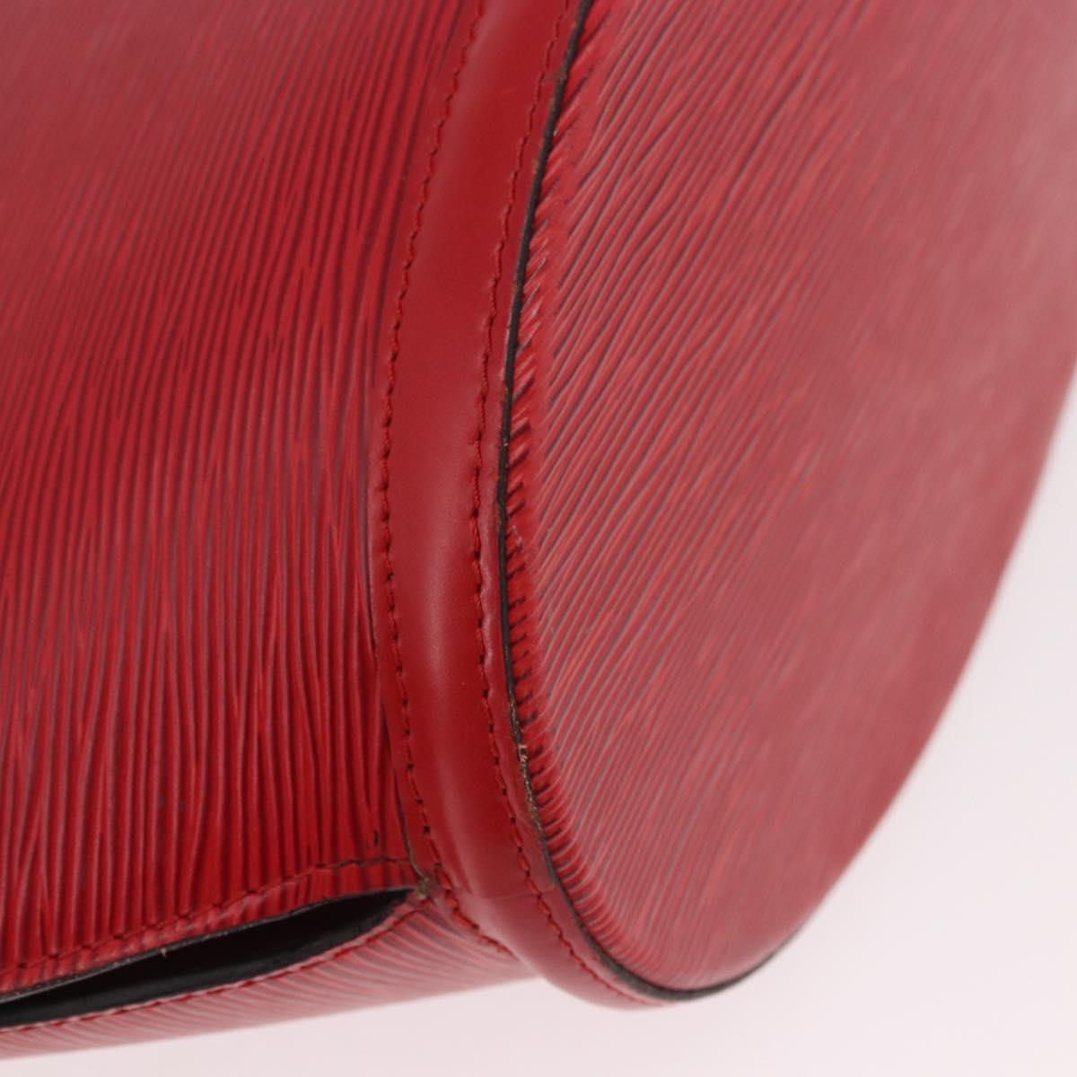 LOUIS VUITTON Epi Saint Jacques Shopping Shoulder Bag Red M52277 LV Auth BA13343