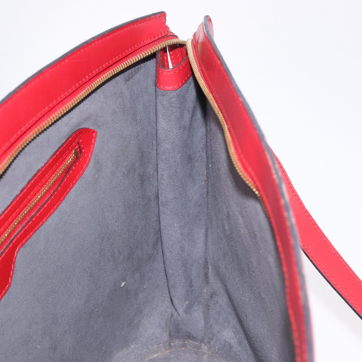 LOUIS VUITTON Epi Saint Jacques Shopping Shoulder Bag Red M52277 LV Auth BA13343