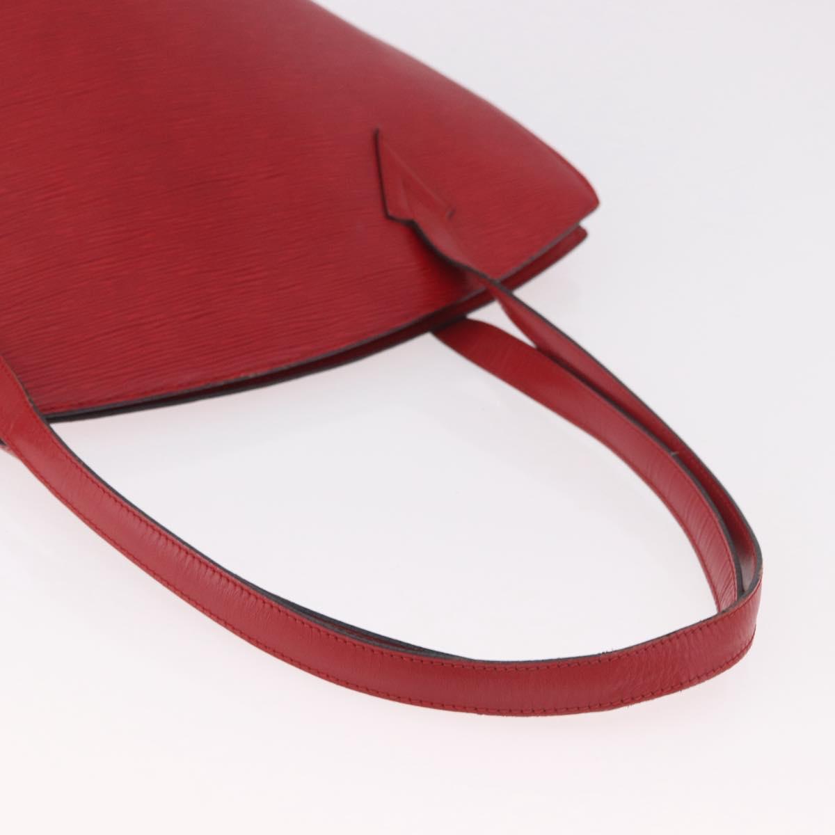 LOUIS VUITTON Epi Saint Jacques Shopping Shoulder Bag Red M52277 LV Auth BA13343