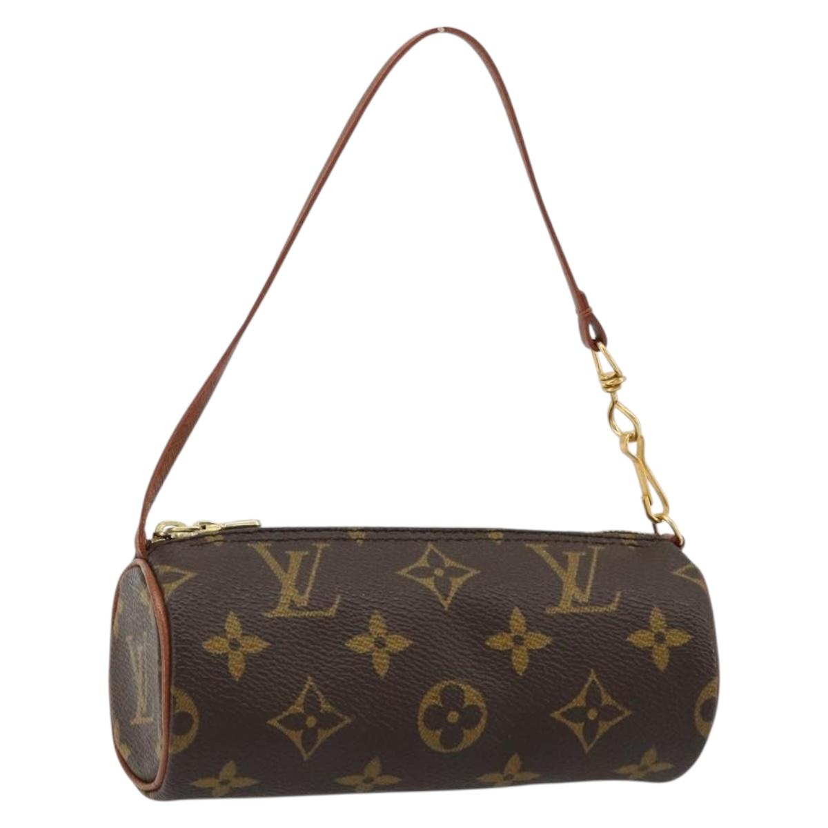 LOUIS VUITTON Monogram Papillon Pouch LV Auth BA13346A