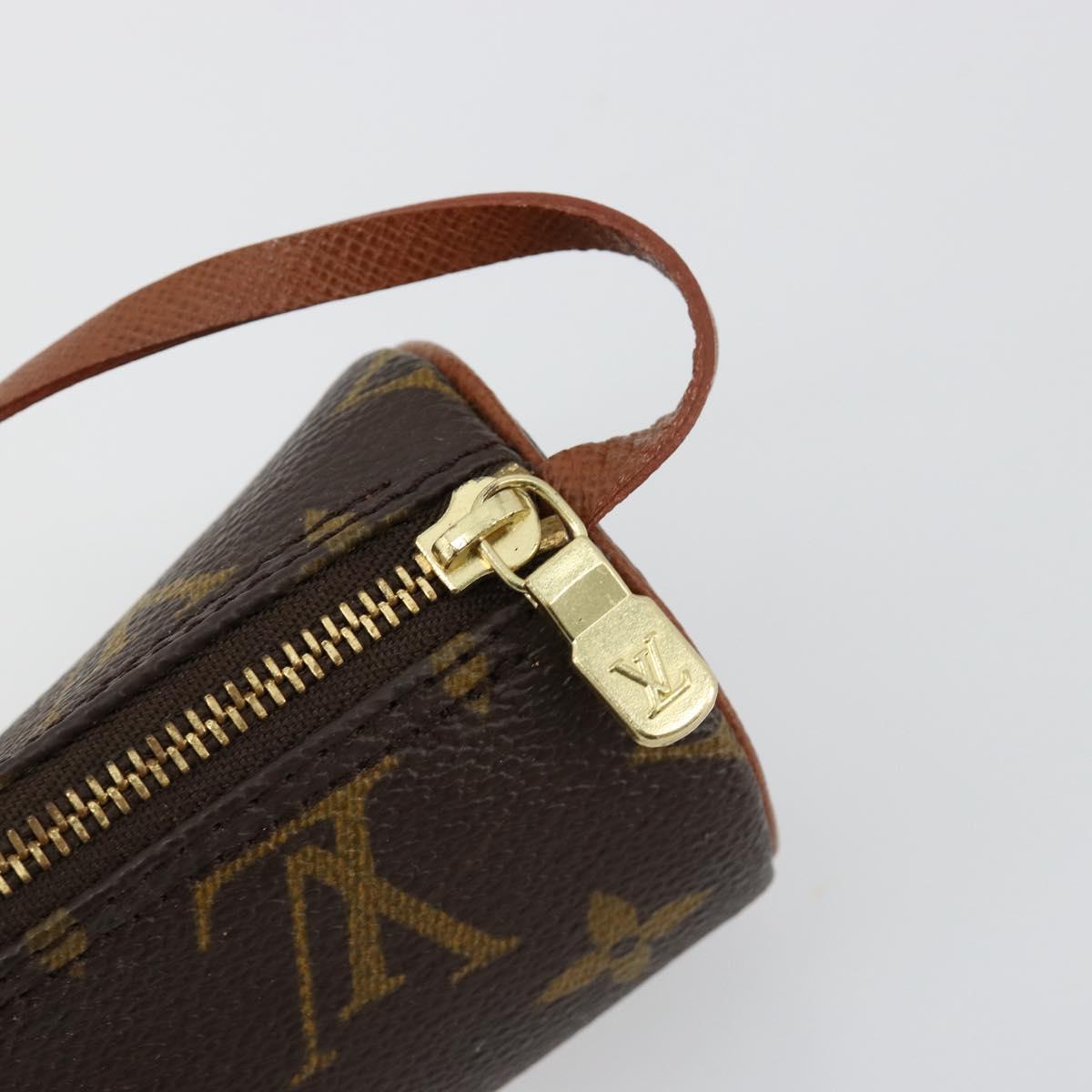 LOUIS VUITTON Monogram Papillon Pouch LV Auth BA13346A