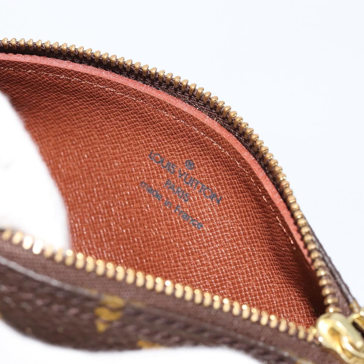 LOUIS VUITTON Monogram Papillon Pouch LV Auth BA13346A