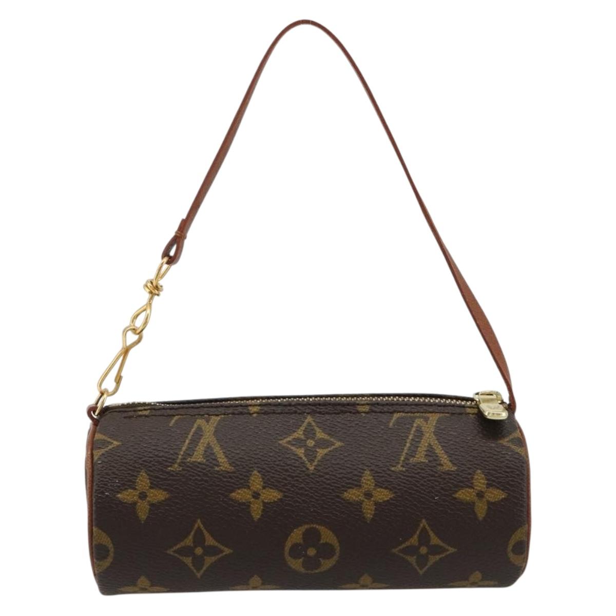 LOUIS VUITTON Monogram Papillon Pouch LV Auth BA13346A