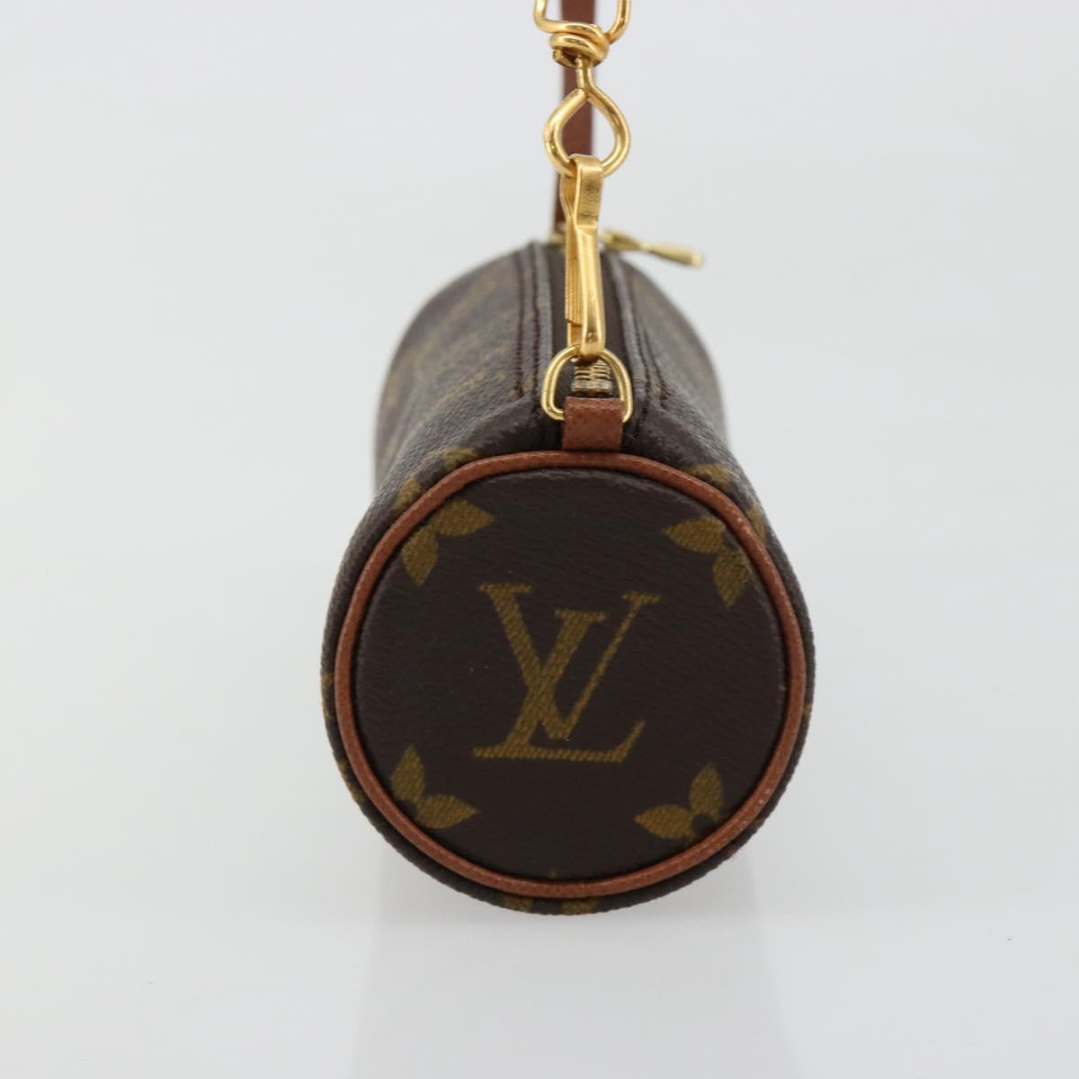 LOUIS VUITTON Monogram Papillon Pouch LV Auth BA13346A