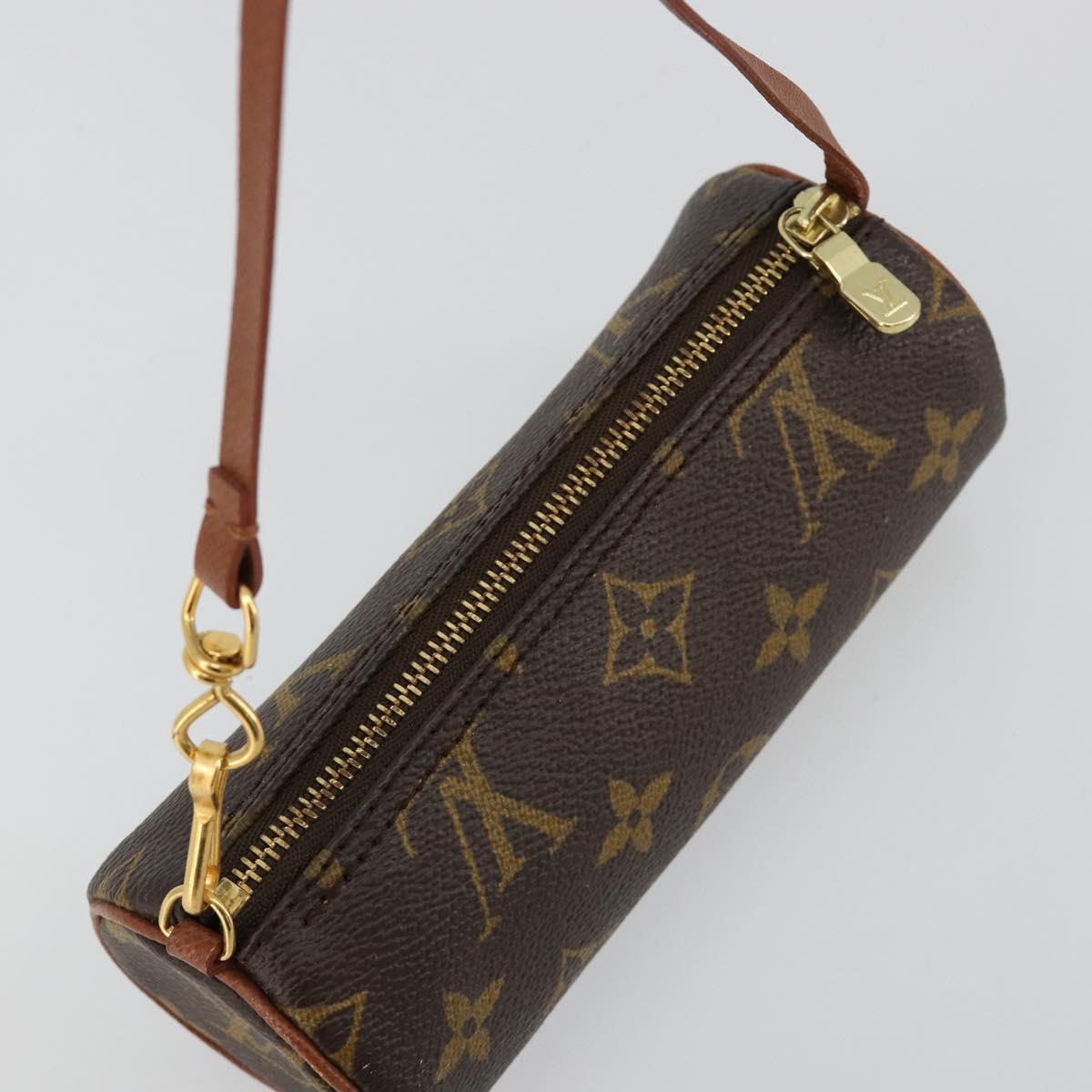 LOUIS VUITTON Monogram Papillon Pouch LV Auth BA13346A