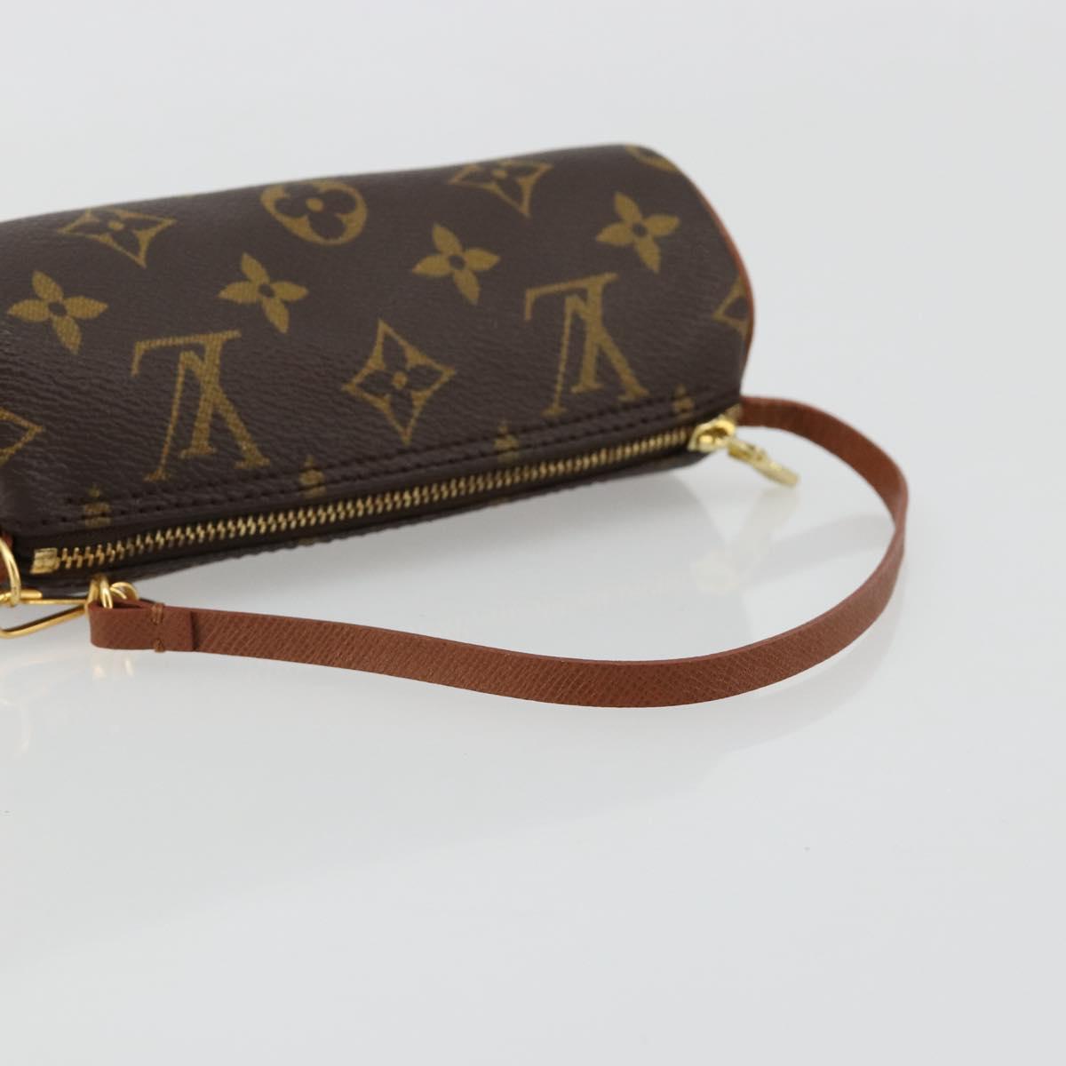 LOUIS VUITTON Monogram Papillon Pouch LV Auth BA13346A