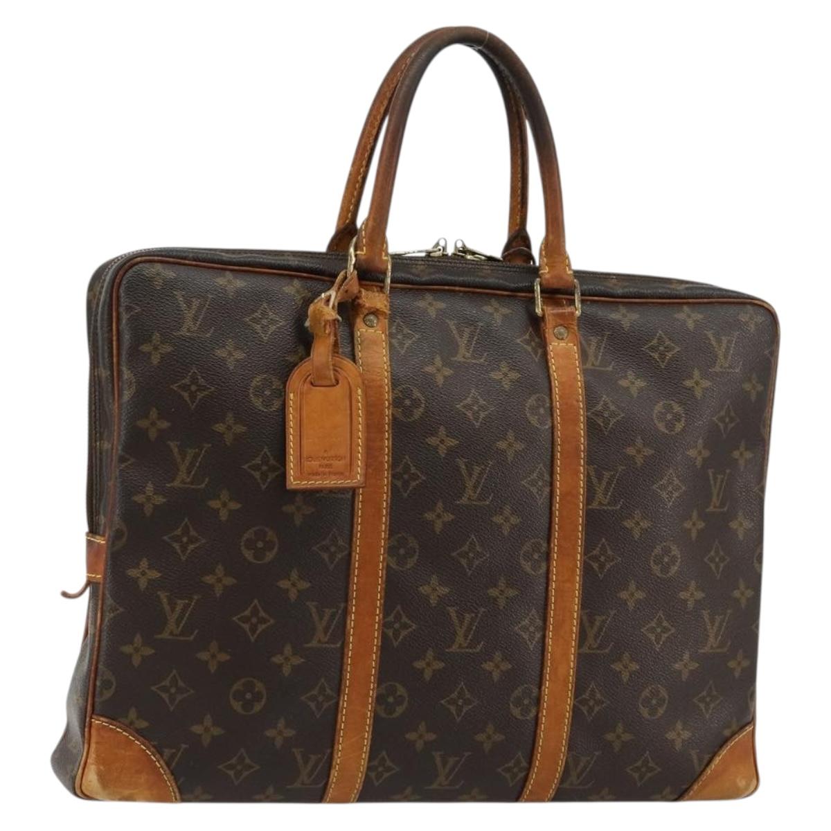 LOUIS VUITTON Monogram Porte Documents Voyage Business Bag M53361 Auth BA13347