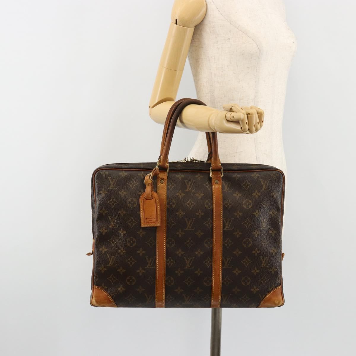 LOUIS VUITTON Monogram Porte Documents Voyage Business Bag M53361 Auth BA13347