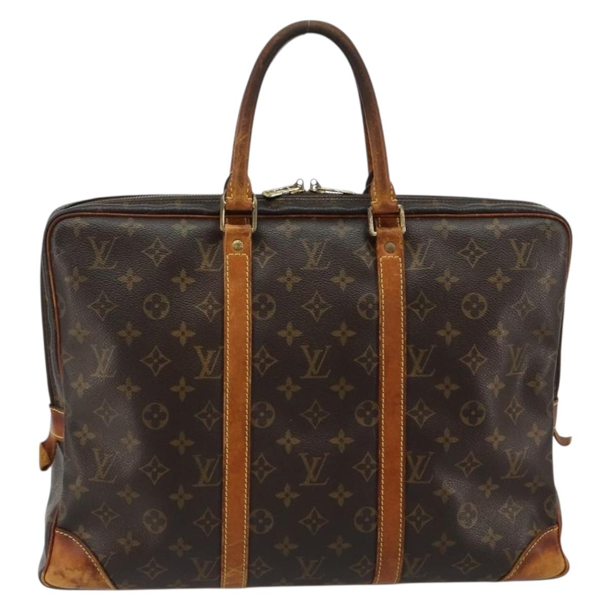 LOUIS VUITTON Monogram Porte Documents Voyage Business Bag M53361 Auth BA13347