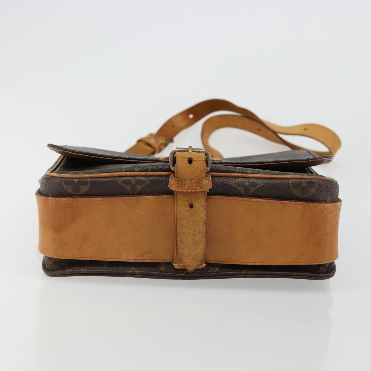 LOUIS VUITTON Monogram Cartouchiere MM Shoulder Bag M51253 LV Auth BA13348