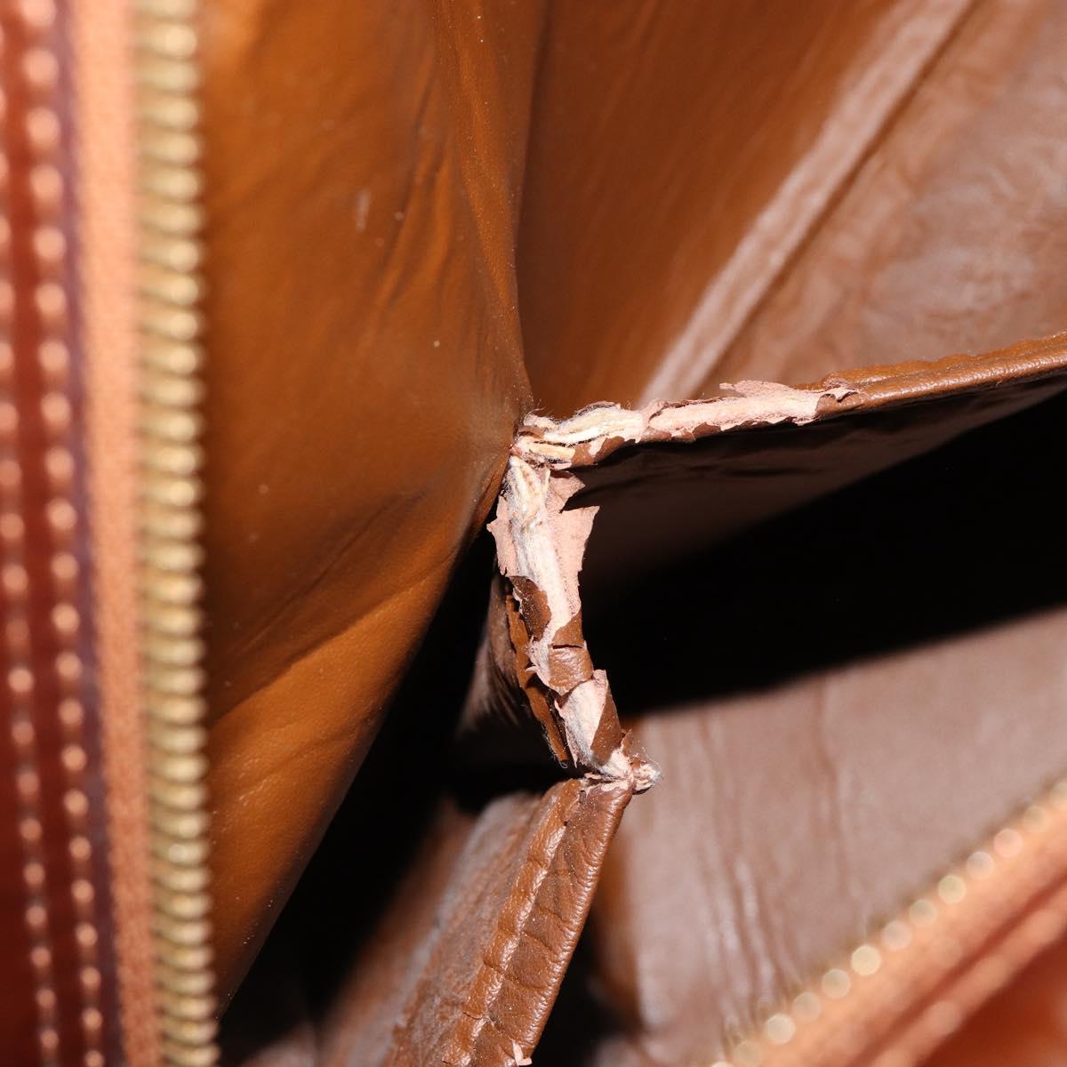 LOUIS VUITTON Monogram Vernis Tompkins Square Bag Bronze M91103 LV Auth BA13355