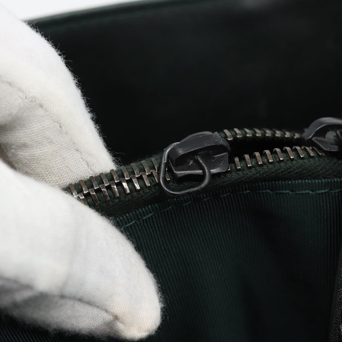 CHANEL Tote Bag Leather Green CC Auth BA13362V
