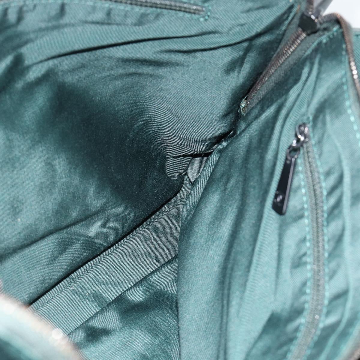 CHANEL Tote Bag Leather Green CC Auth BA13362V