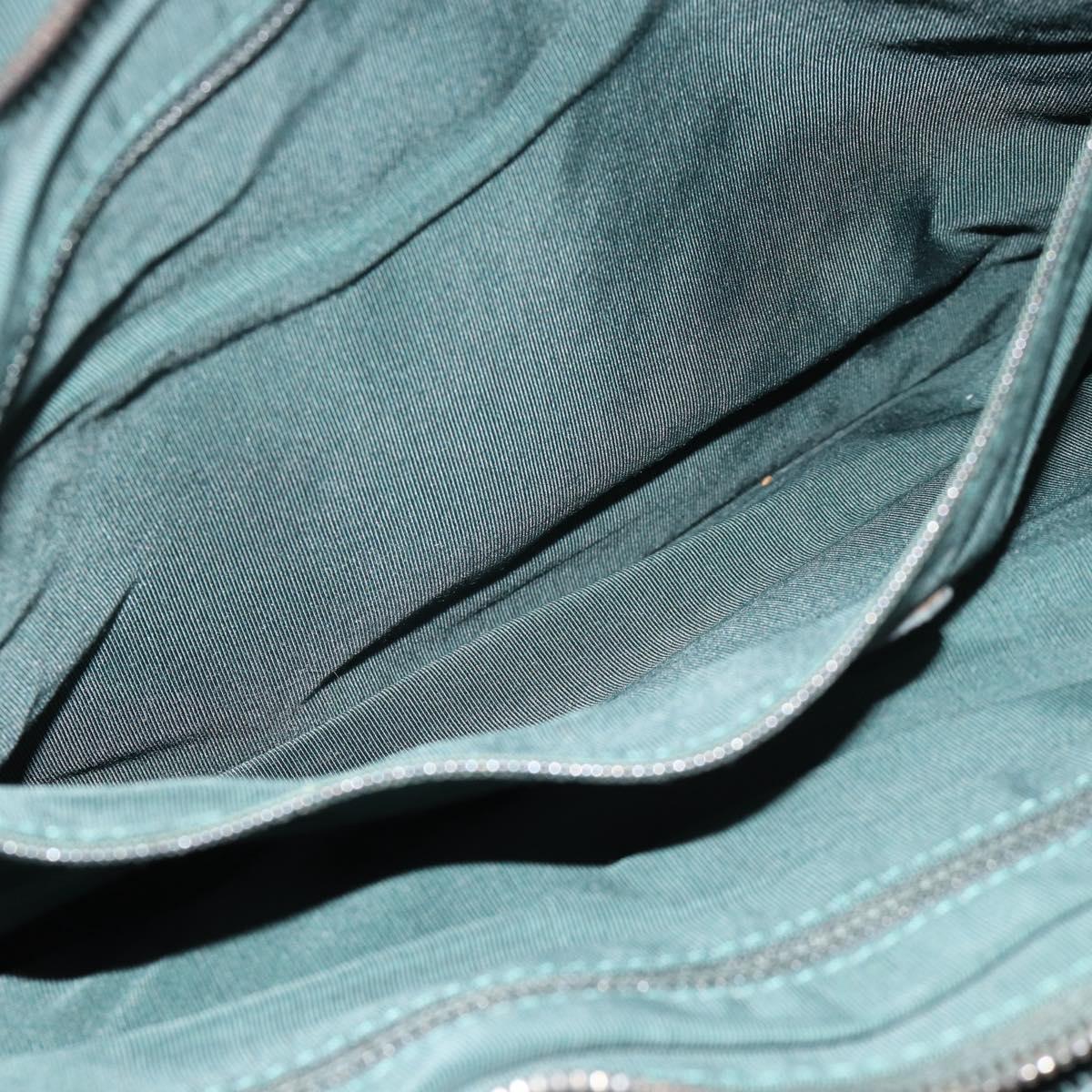 CHANEL Tote Bag Leather Green CC Auth BA13362V