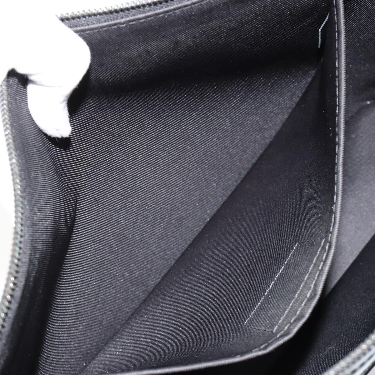 LOUIS VUITTON Monogram Eclipse Glaze Pochette Cosmos Black M63373 Auth BA13371
