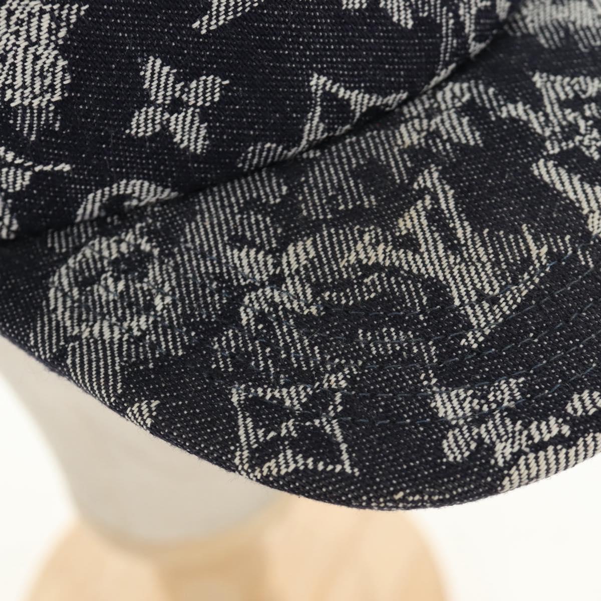 LOUIS VUITTON Monogram Denim Casquette Monogram Tapestry MP2871 Auth BA13372M