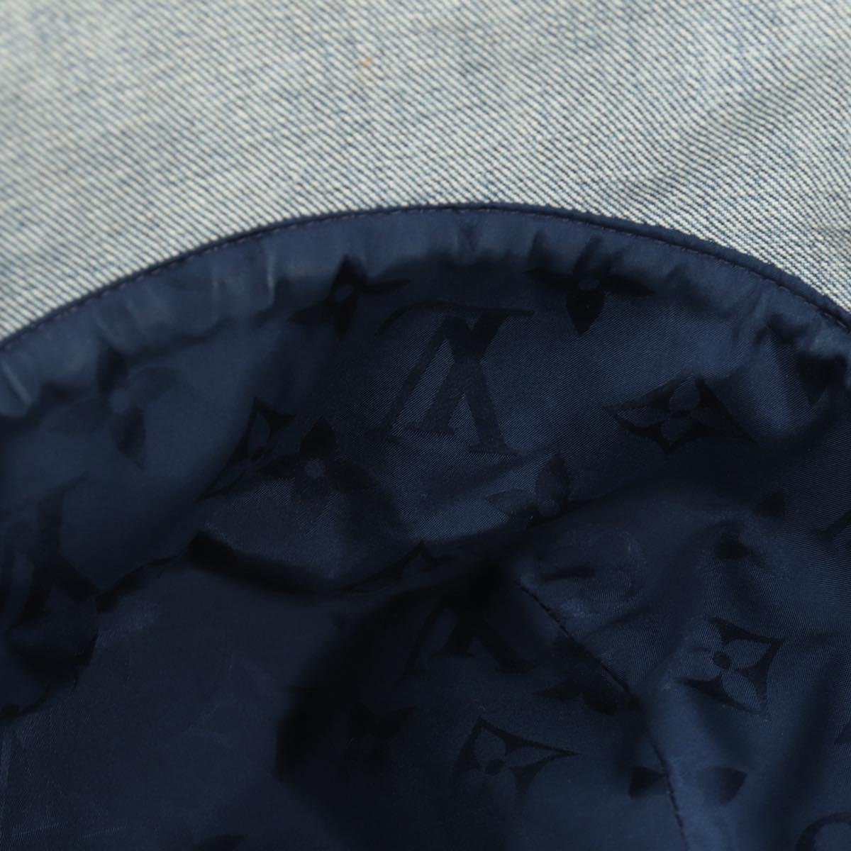 LOUIS VUITTON Hat Denim Blue M7154M LV Auth BA13373SM