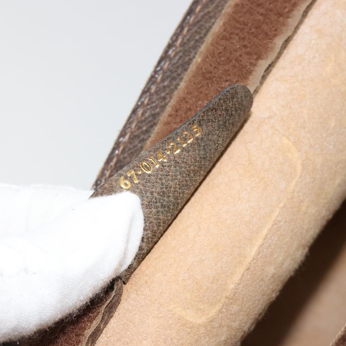 GUCCI GG Supreme Web Sherry Line Clutch Bag PVC Beige 67 014 2125 Auth BA13385