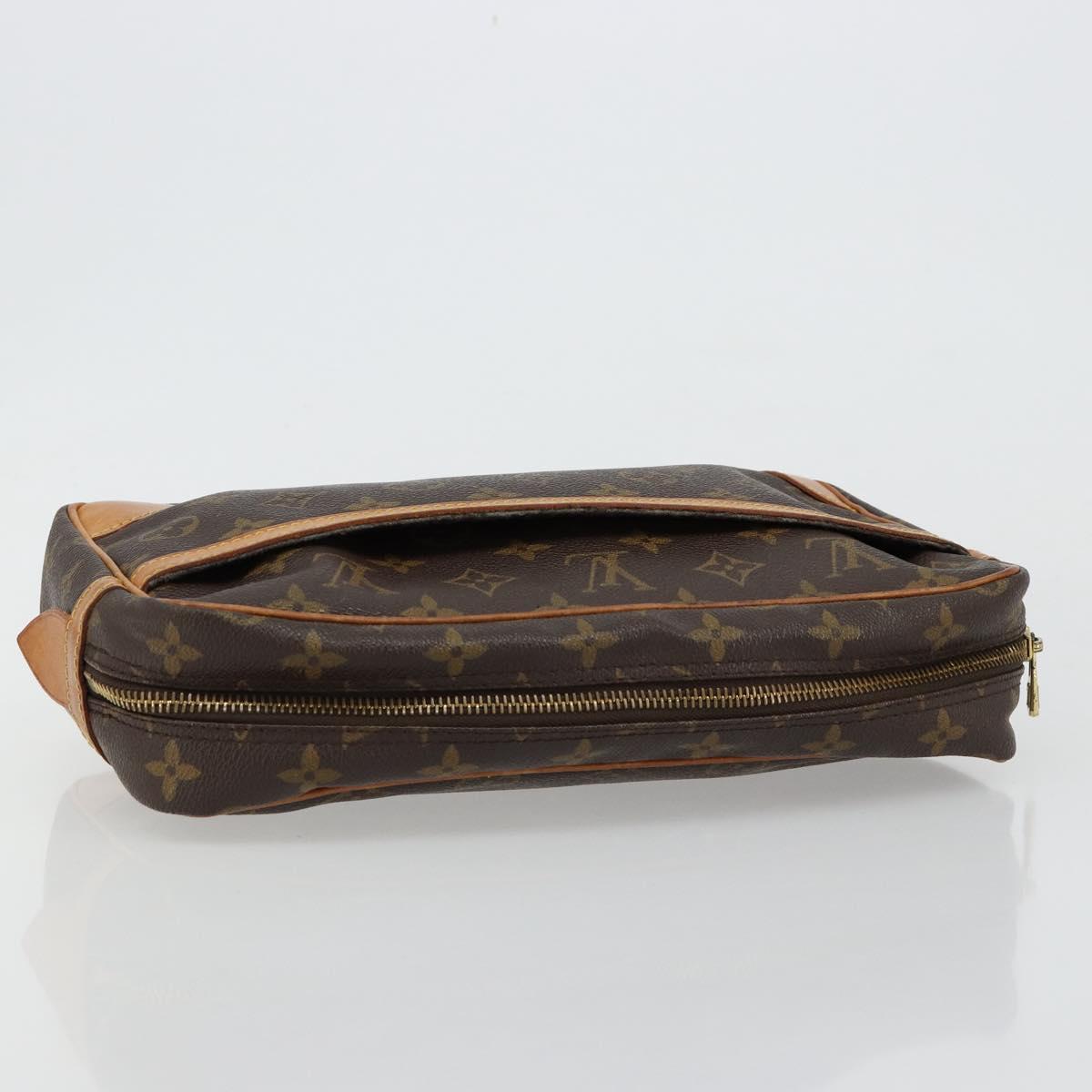 LOUIS VUITTON Monogram Compiegne 28 Clutch Bag M51845 LV Auth BA13393