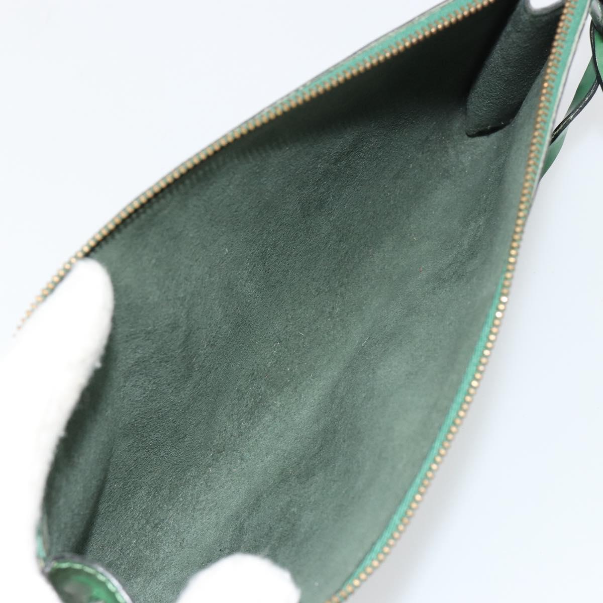 LOUIS VUITTON Epi Pochette Accessoires Pouch Green M52984 LV Auth BA13400