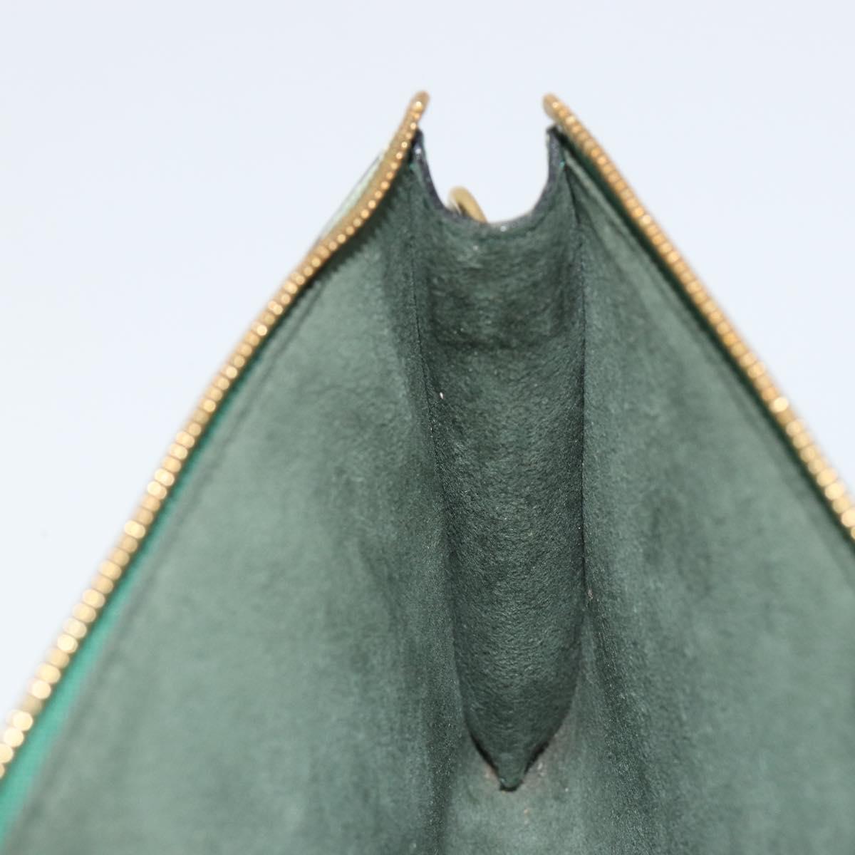 LOUIS VUITTON Epi Pochette Accessoires Pouch Green M52984 LV Auth BA13400