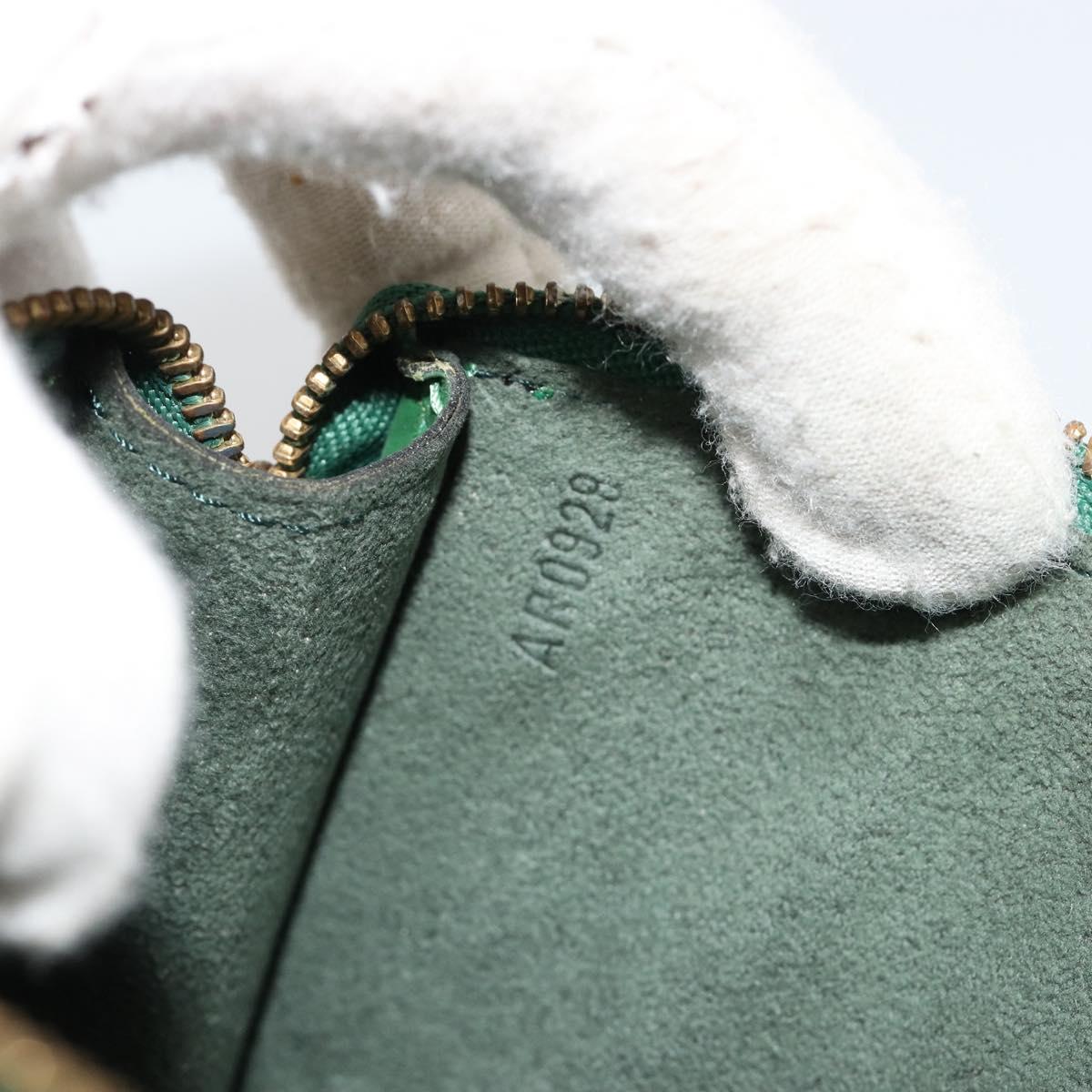 LOUIS VUITTON Epi Pochette Accessoires Pouch Green M52984 LV Auth BA13400