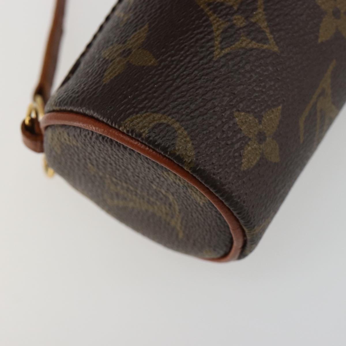 LOUIS VUITTON Monogram Papillon Pouch LV Auth BA13403