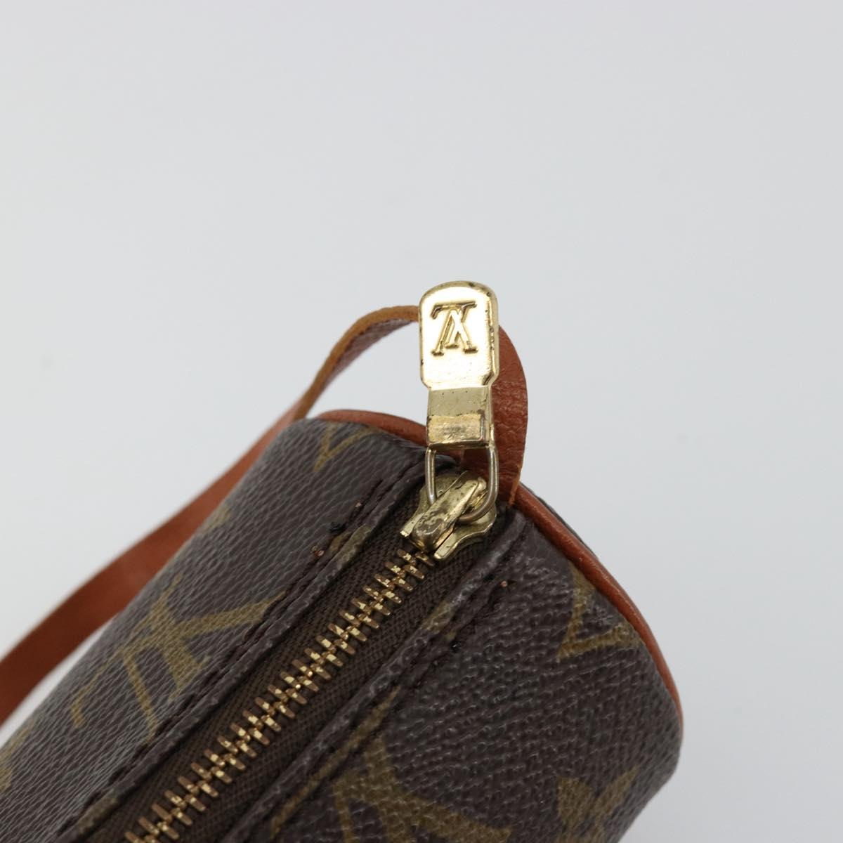 LOUIS VUITTON Monogram Papillon Pouch LV Auth BA13403