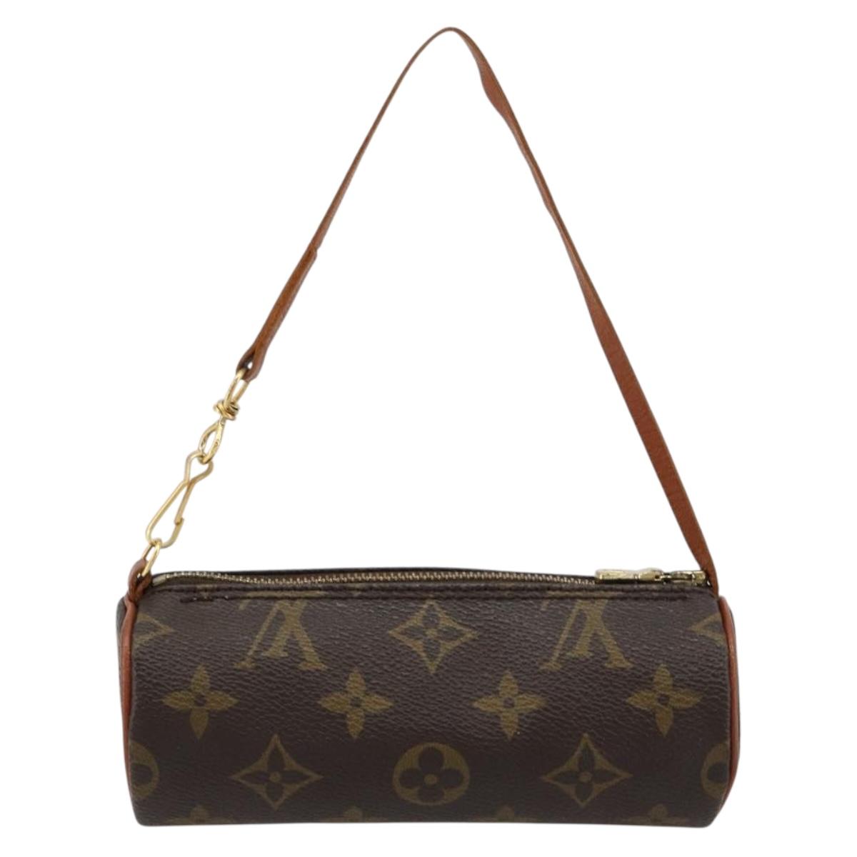 LOUIS VUITTON Monogram Papillon Pouch LV Auth BA13403